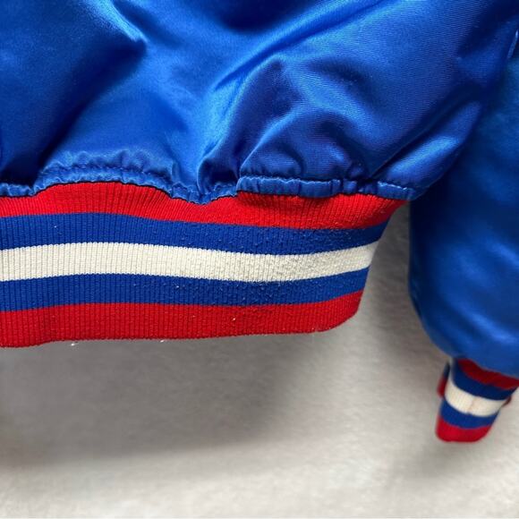 Vintage NBA Detroit Pistons 80s Satin Long‎ Sleeve Bomber Jacket Size L - Picture 10 of 14